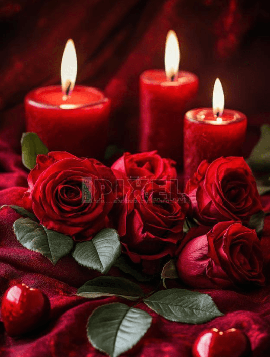 rose candle